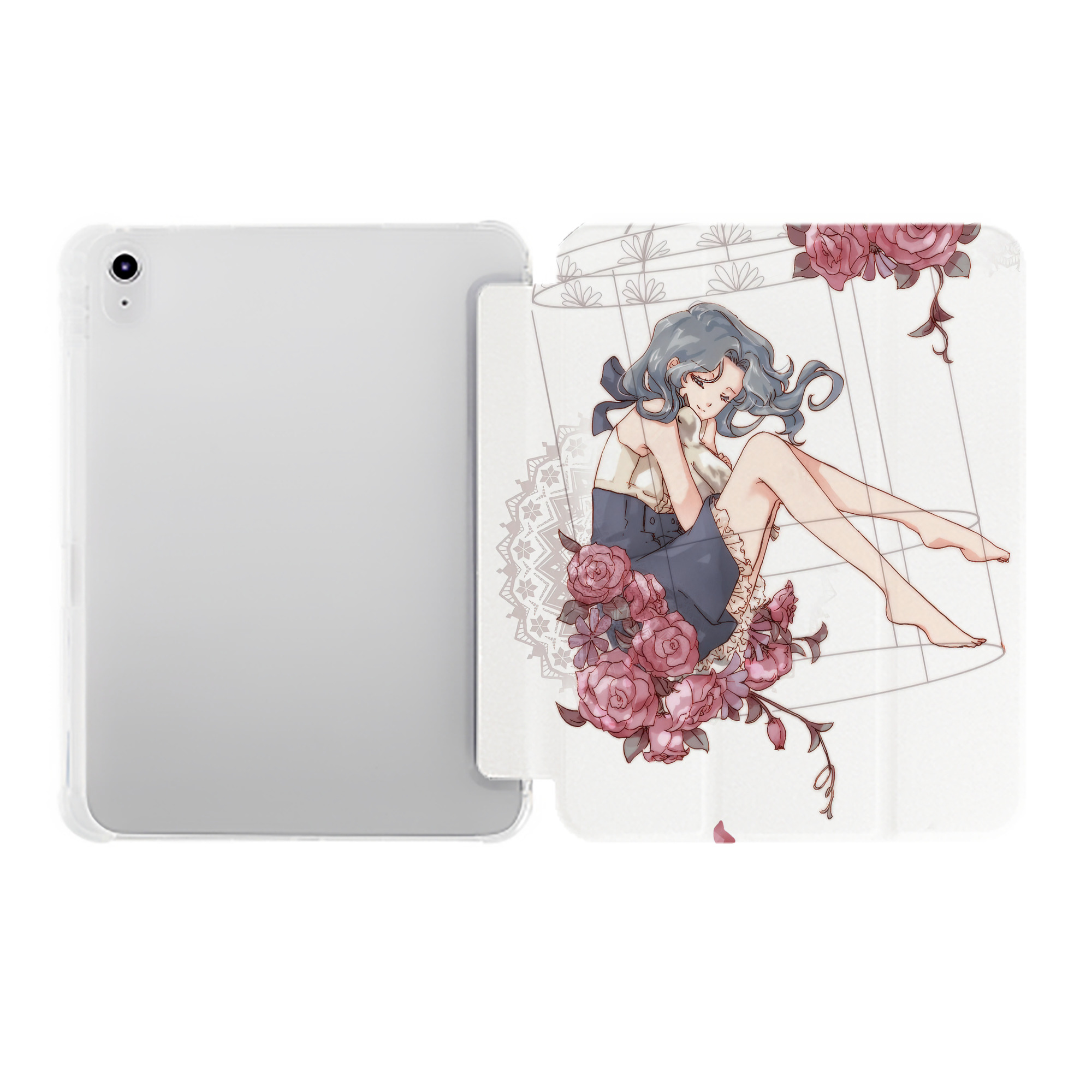 （画像用） 美少女戦士セーラームーン Sailor Moon IPad ケース ペン収納付き 三つ折りスタンド PUレザー×シリコン 対応機種9.5/10.5/10.9インチ